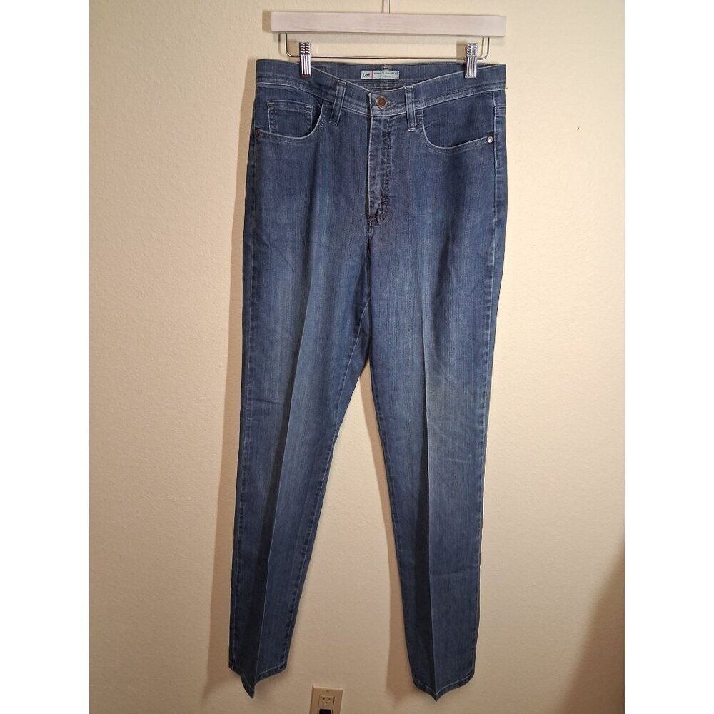 Lee Denim Blue Jeans Classic Fit Straight Leg Women's Size 8